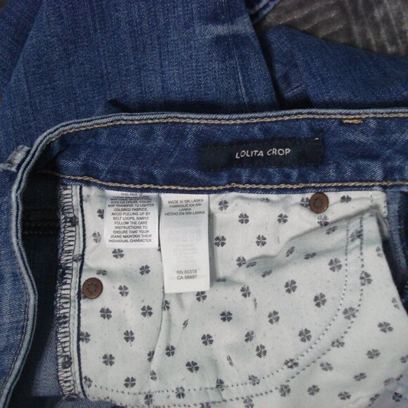LUCKY BRAND Jeans Women's Size 10/30 Blue Denim Ankle Lolita Crop - Picture 6 of 12